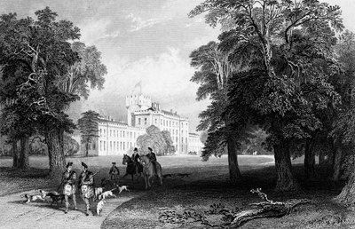 Castle Gordon, engraved by Robert Sands by Thomas Allom